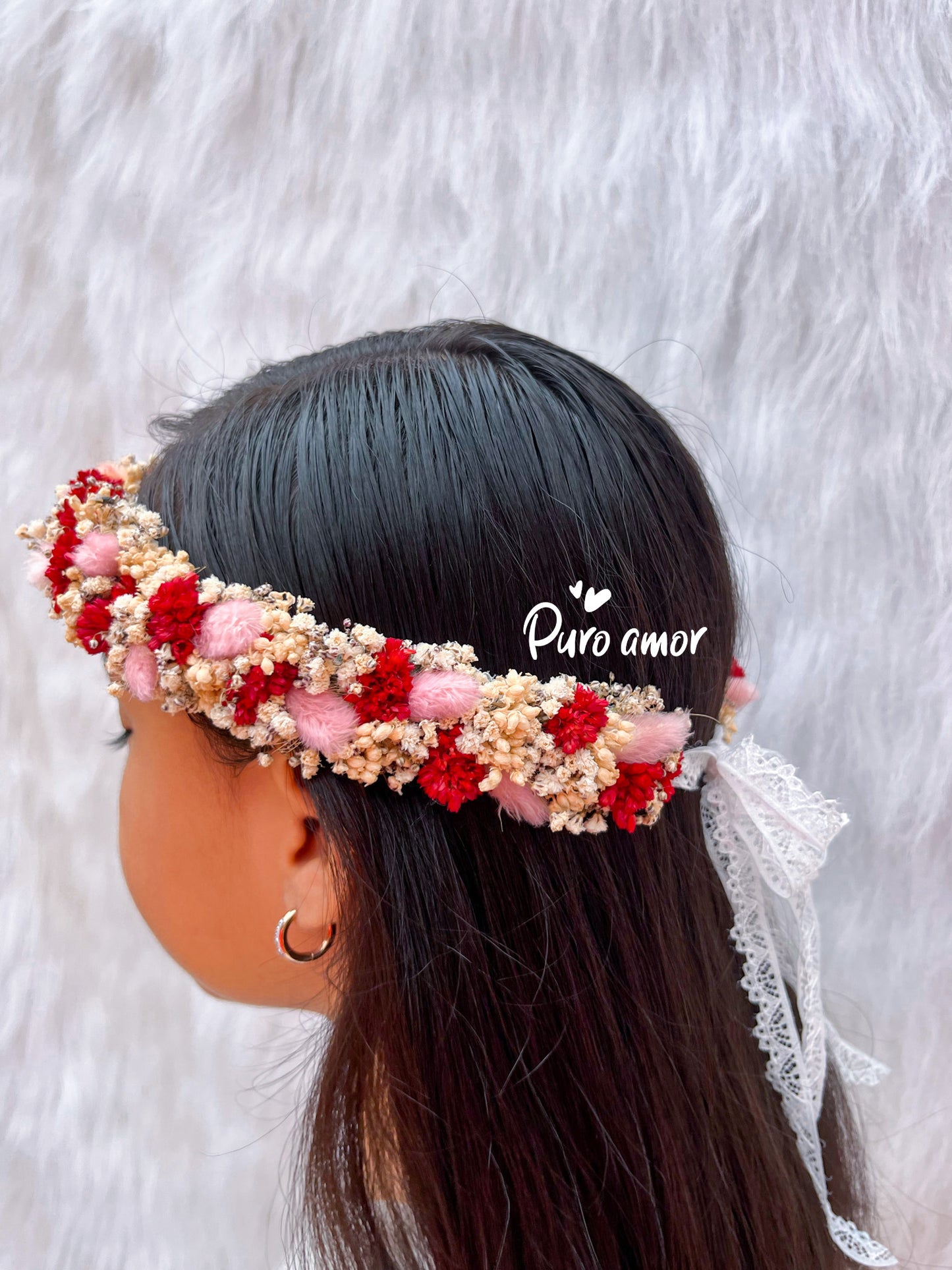 Corona de flores eternas