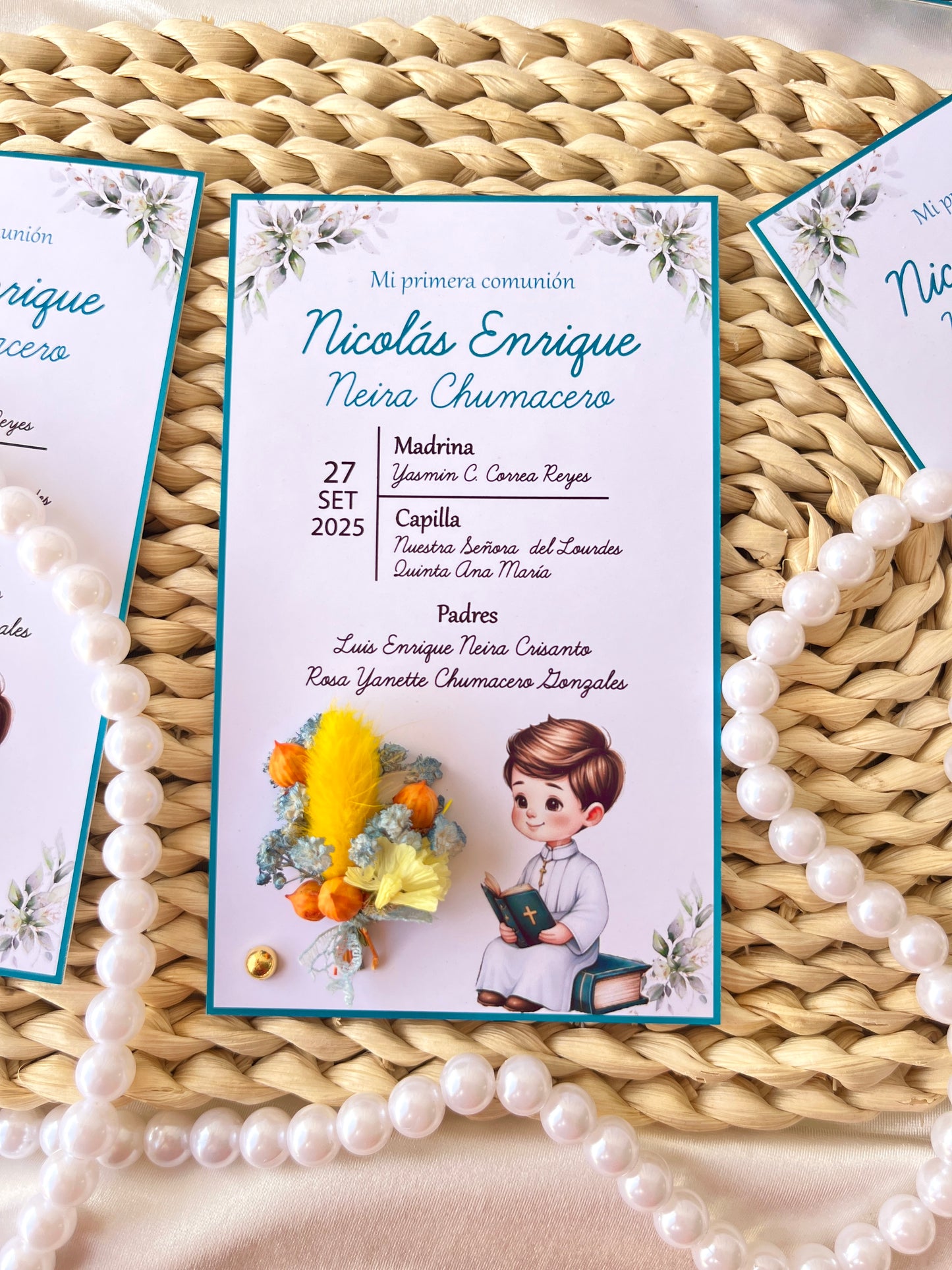 Estampitas decoradas