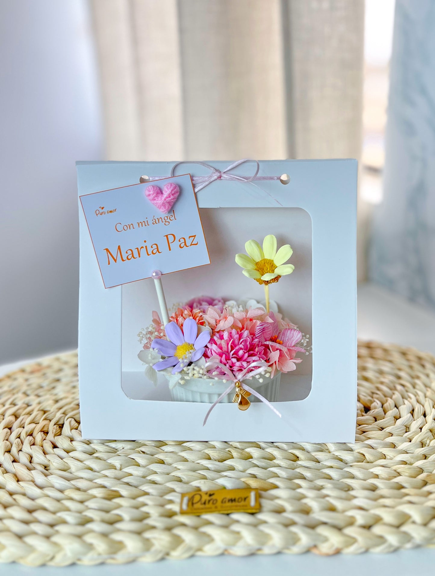 Mini cupcakes Chic con flores eternas