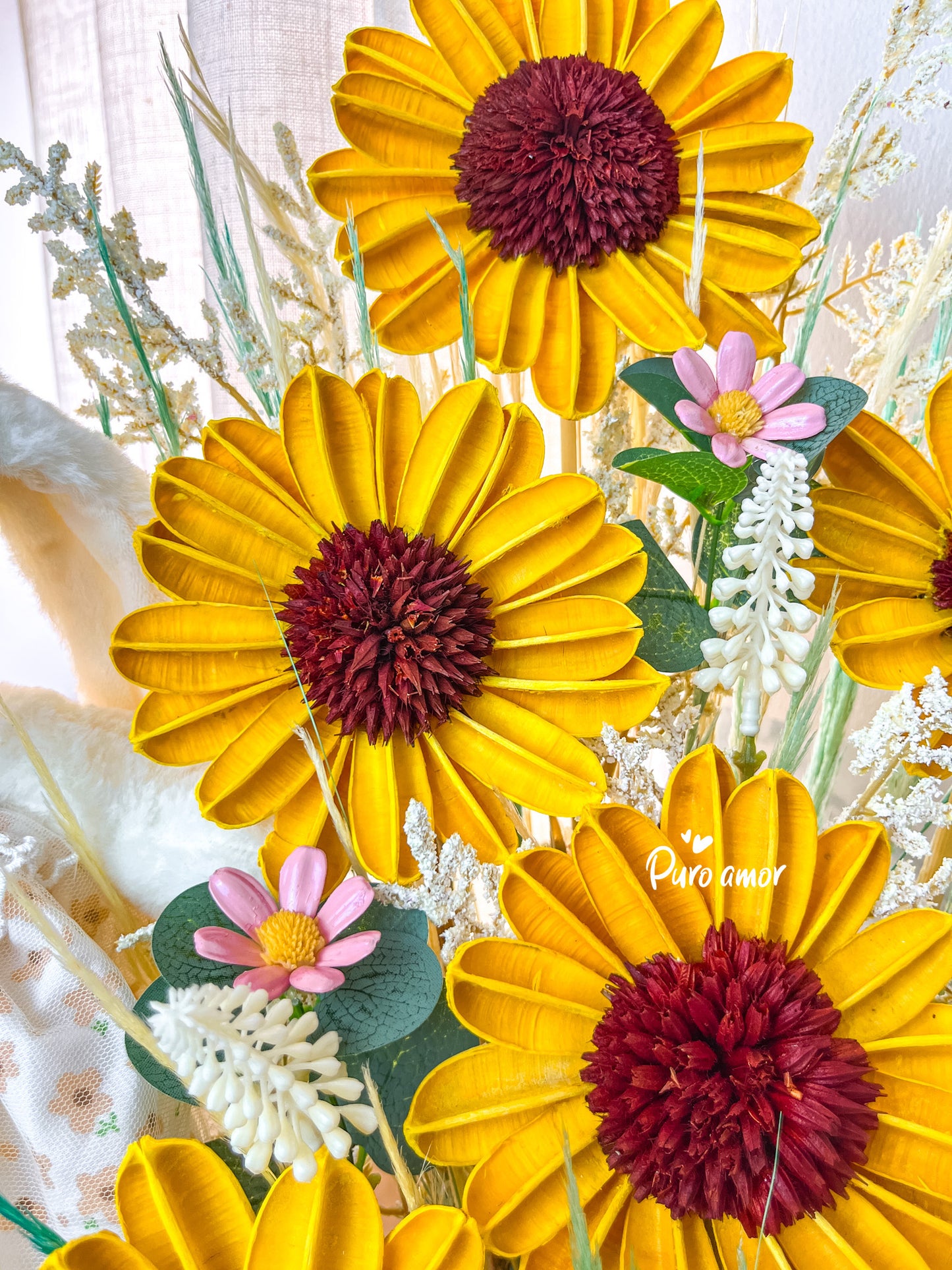 Canasta girasoles premium