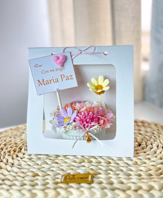 Mini cupcakes Chic con flores eternas