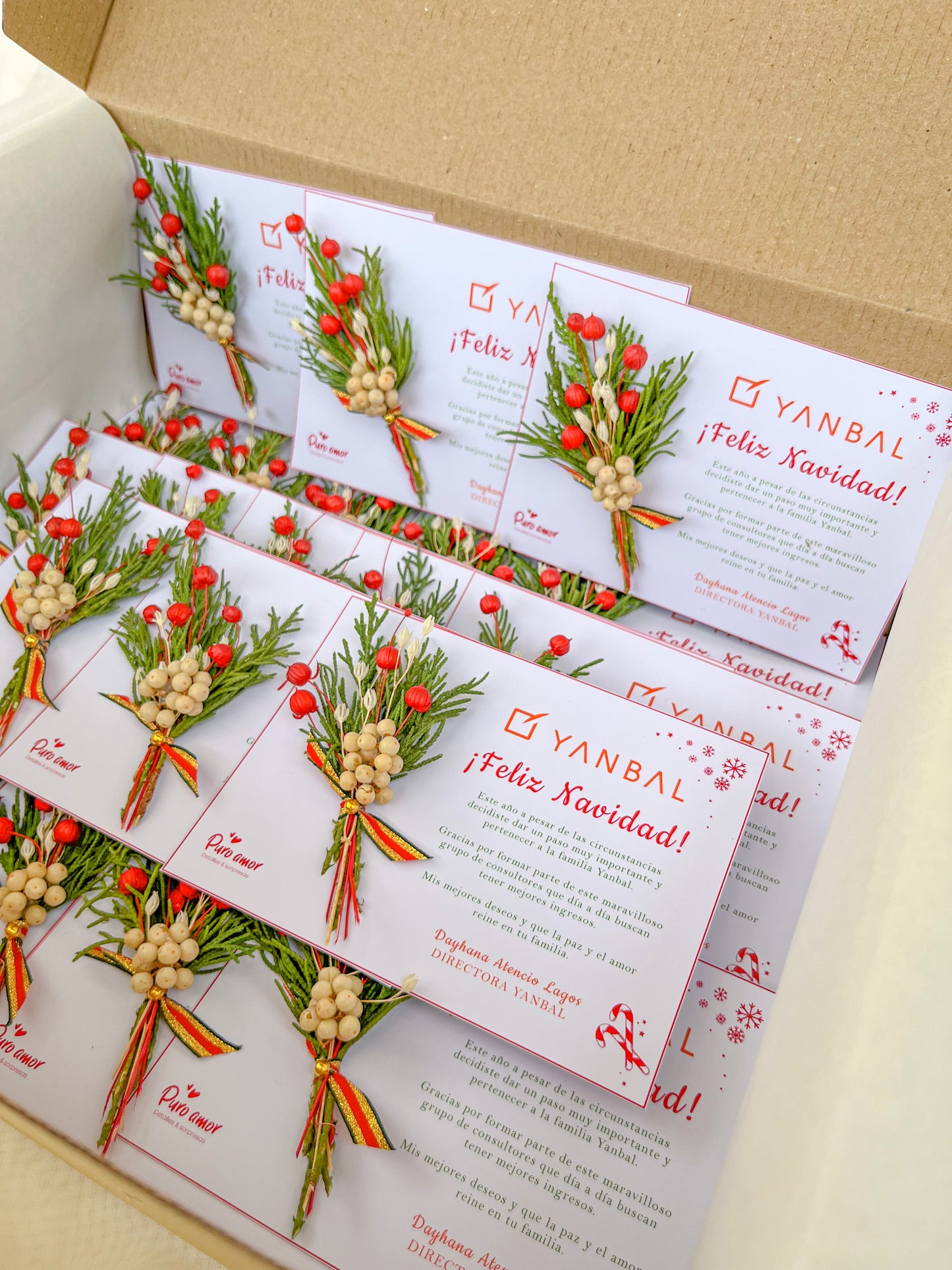 Tarjetas corporativas Navideñas