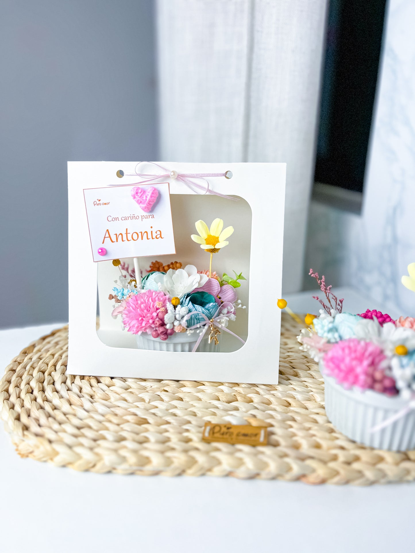 Mini cupcakes Chic con flores eternas