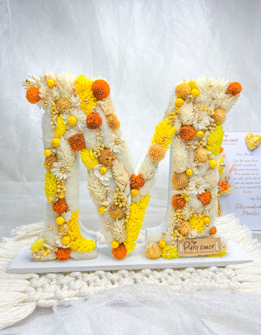 ✨Letra con flores eternas