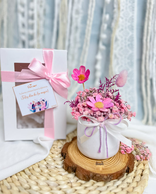 Macetitas Chic con flores eternas