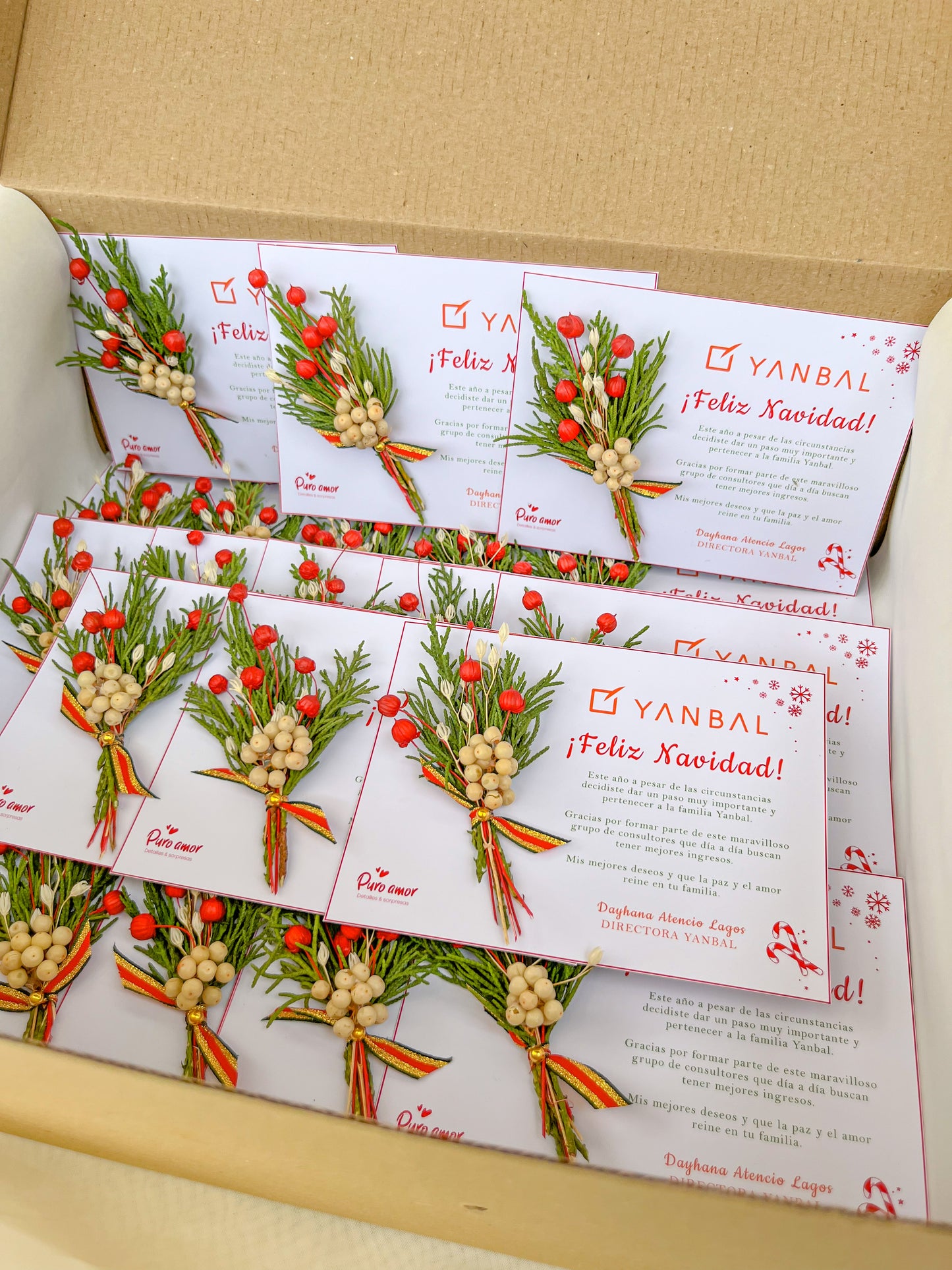 Tarjetas corporativas Navideñas