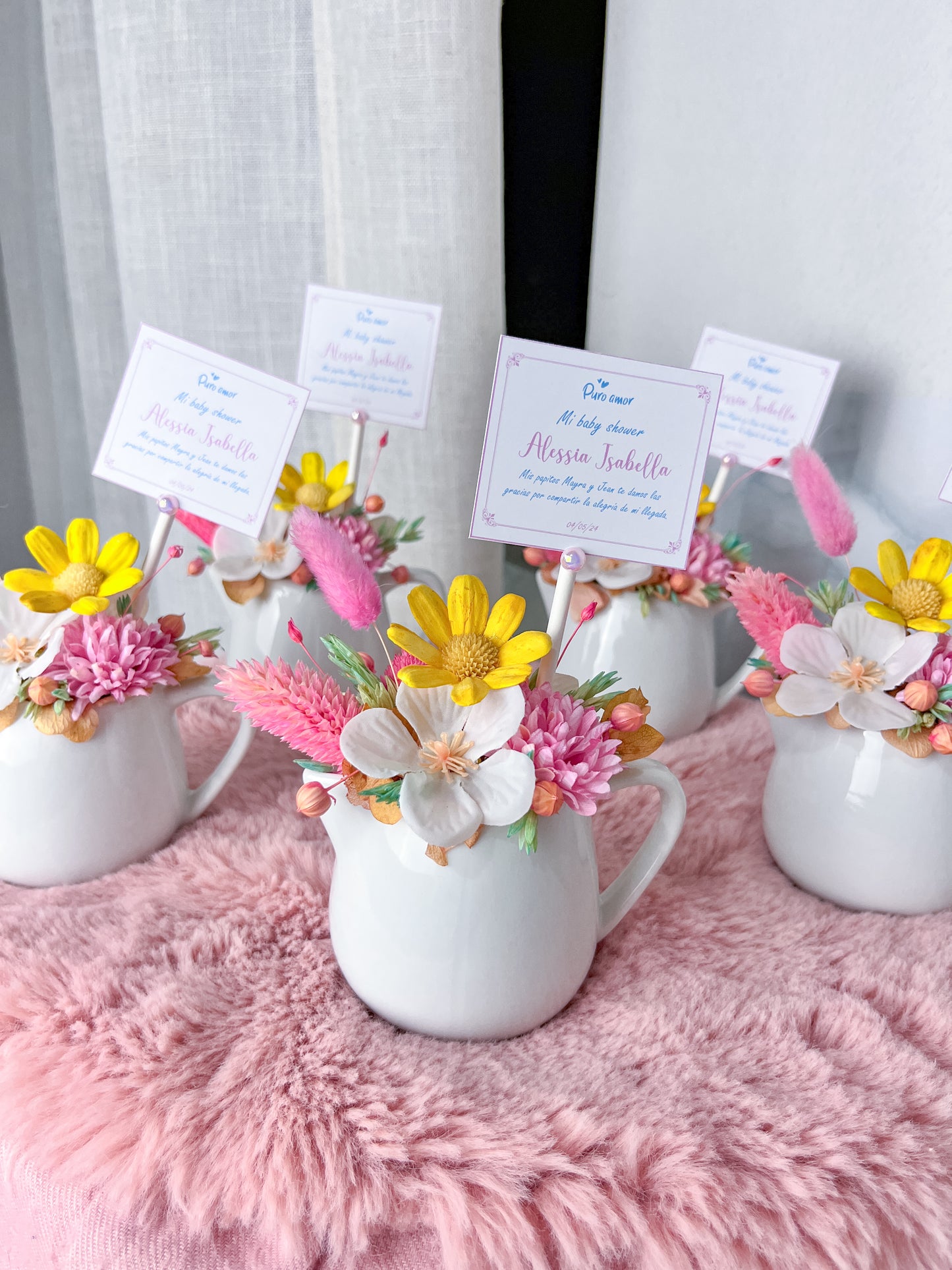 Recuerdito chic con flores eternas